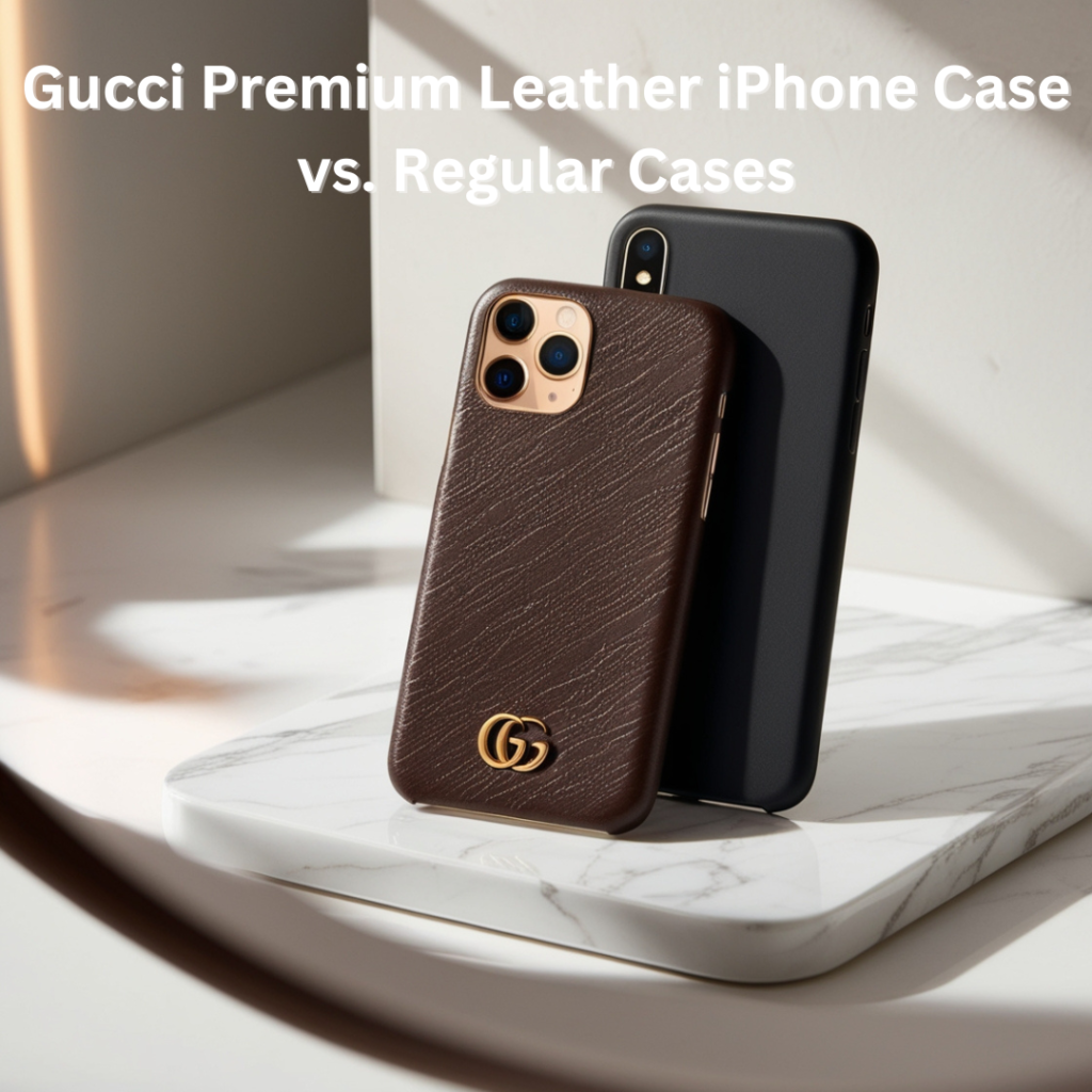 Gucci Premium Leather iPhone Case