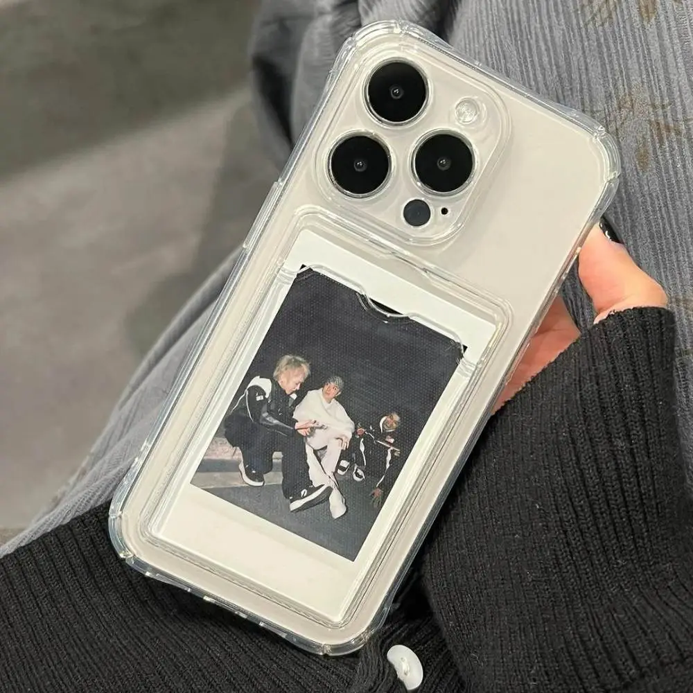 K-Pop Fan Polaroid Card Holder iPhone Cover